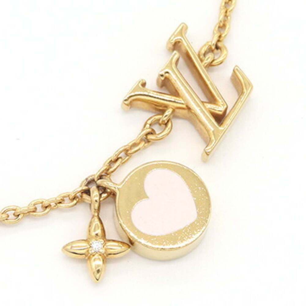 LOUIS VUITTON Pink Heart Charm Bracelet - Picture 2 of 6